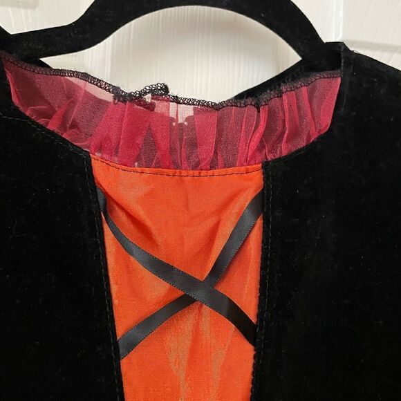 Chasing Fireflies Autumn Whimsical Asymmetrical Velvet Sequins Girls Dress 12 - Picture 11 of 16